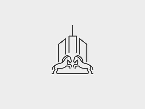 30款极简线条艺术风格logo设计