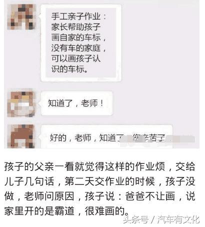 幼儿园作业又让孩子画自己家车标，这难道不是赤裸裸的攀比吗？
